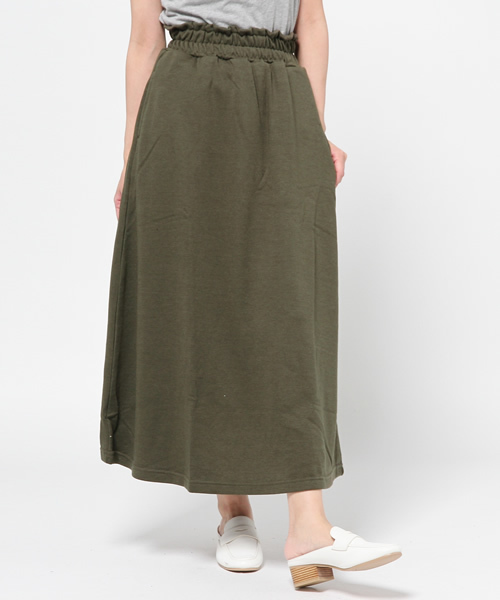 WEGO（ウィゴー）の「WEGO/スウェットマキシスカート（スカート・レディース・ブラック/その他1/カーキ/杢グレー・FREE）」の15枚目の写真