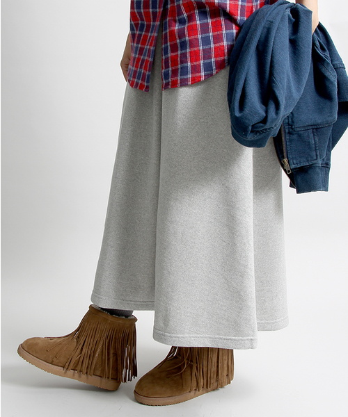 WEGO（ウィゴー）の「WEGO/スウェットマキシスカート（スカート・レディース・ブラック/その他1/カーキ/杢グレー・FREE）」の17枚目の写真