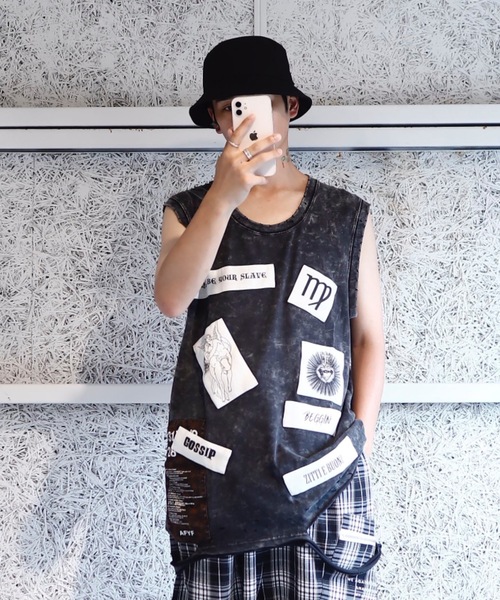 rovtski（ロフトスキー）の「AFYF DAMAGE TANK TOP/ダメージタンクトップ（タンクトップ・メンズ・ホワイト系その他/ブラック系その他/グリーン系その他/ホワイト系その他2/ブラック系その他2/グリーン系その他2・FREE）」の3枚目の写真
