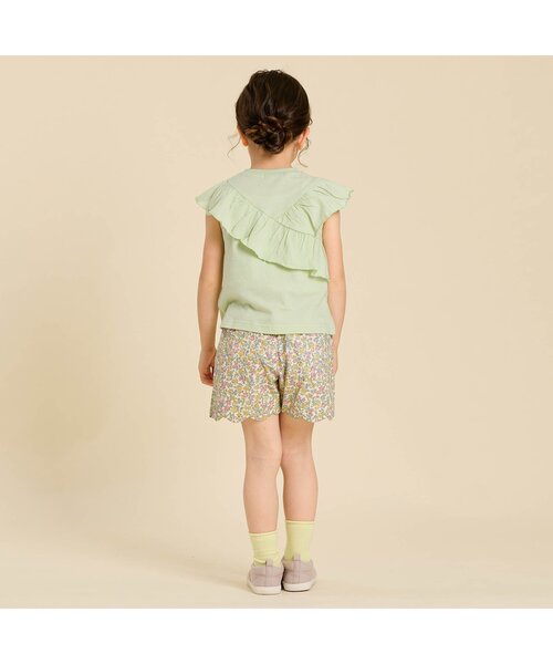 Seraph（セラフ）の「スカラップショートパンツ（その他パンツ・キッズ・チェック/インディゴブルー/その他3・80/90/100/110/120/130/140）」の5枚目の写真