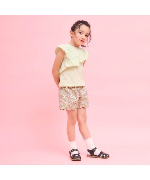 Seraph（セラフ）の「スカラップショートパンツ（その他パンツ・キッズ・チェック/インディゴブルー/その他3・80/90/100/110/120/130/140）」の6枚目の写真