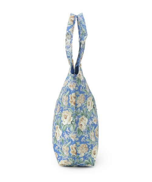 LAURA ASHLEY(ローラアシュレイ)の「【簡易保冷】ワイルド ローズ柄 マーケットトート(エコバッグ/サブバッグ・レディース・ブルー系/ベージュ系・00)」の12枚目の写真