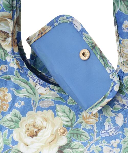 LAURA ASHLEY(ローラアシュレイ)の「【簡易保冷】ワイルド ローズ柄 マーケットトート(エコバッグ/サブバッグ・レディース・ブルー系/ベージュ系・00)」の7枚目の写真