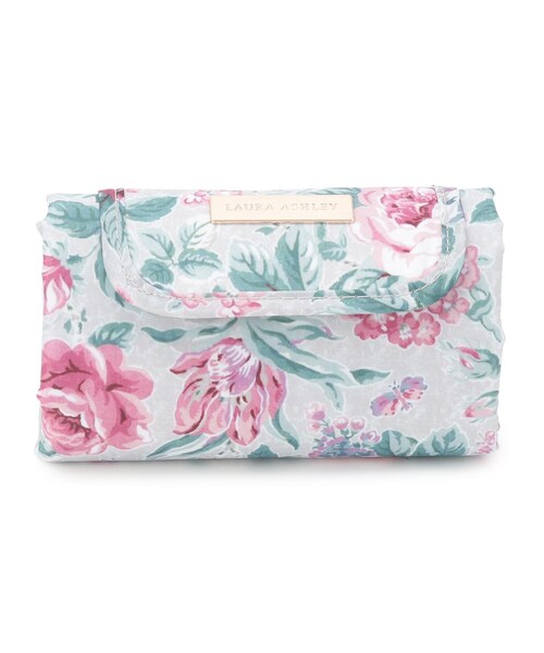 LAURA ASHLEY(ローラアシュレイ)の「【簡易保冷】ワイルド ローズ柄 マーケットトート(エコバッグ/サブバッグ・レディース・ブルー系/ベージュ系・00)」の8枚目の写真