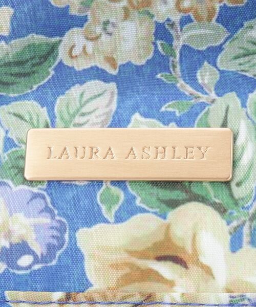 LAURA ASHLEY(ローラアシュレイ)の「【簡易保冷】ワイルド ローズ柄 マーケットトート(エコバッグ/サブバッグ・レディース・ブルー系/ベージュ系・00)」の3枚目の写真