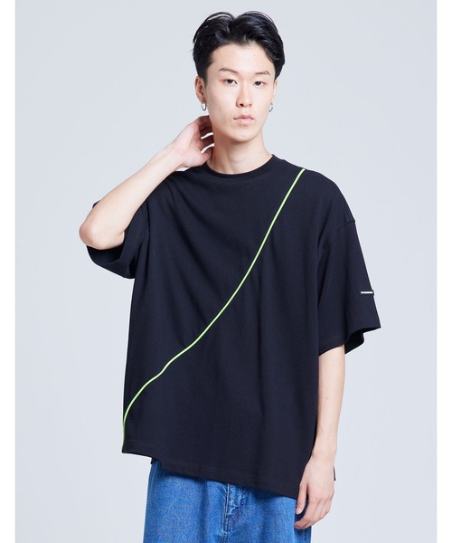 Little sunny bite（リトルサニーバイト）の「【Little Sunny Bite】big logo big tee（Tシャツ/カットソー・メンズ・ネイビー系/ブラック/グレー・SMALL/MEDIUM）」の2枚目の写真