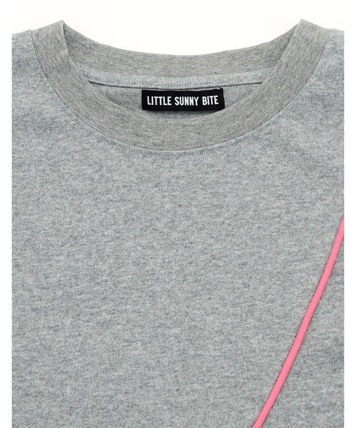 Little sunny bite（リトルサニーバイト）の「【Little Sunny Bite】big logo big tee（Tシャツ/カットソー・メンズ・ネイビー系/ブラック/グレー・SMALL/MEDIUM）」の15枚目の写真