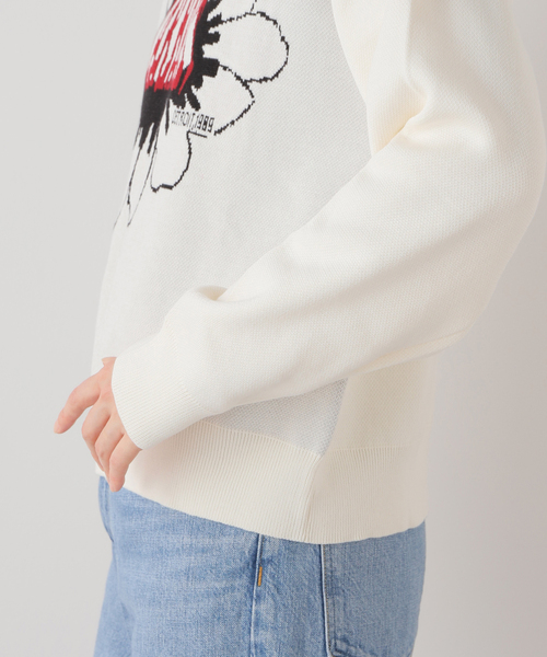 に*ん様 Carhartt アートワークニットセーター XL JOINT WORKS（ジョイントワークス）の「CARHARTT W PIXEL FLOWER