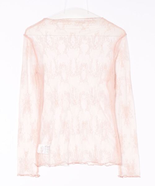 Chiina（チーナ）の「【Chiina】シースルーハイネックトップス（その他トップス・レディース・ブラック/アイボリー/カーキ/ブルー/ホワイト/ピンク・FREE）」の7枚目の写真