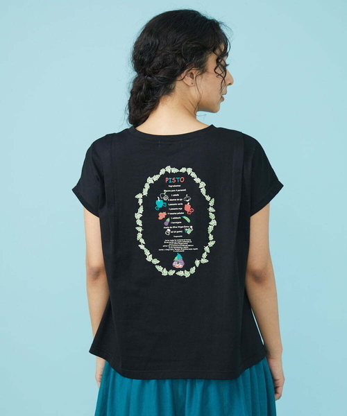Jocomomola（ホコモモラ）の「Cosecha バックプリント Tシャツ