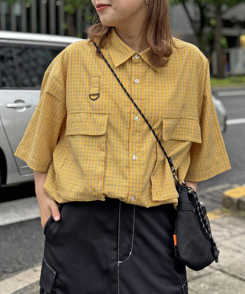 CPCM(シーピーシーエム)の「【NEWデザイン!】チェックフィッシング半袖シャツ(シャツ/ブラウス・メンズ・ブラック/ネイビー/カーキ/イエロー/ブルー/グリーン/ブラック系その他/イエロー系その他/ダークブルー/ブルー系その他・MEDIUM/LARGE)」の9枚目の写真