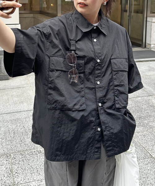 CPCM(シーピーシーエム)の「【NEWデザイン!】チェックフィッシング半袖シャツ(シャツ/ブラウス・メンズ・ブラック/ネイビー/カーキ/イエロー/ブルー/グリーン/ブラック系その他/イエロー系その他/ダークブルー/ブルー系その他・MEDIUM/LARGE)」の3枚目の写真