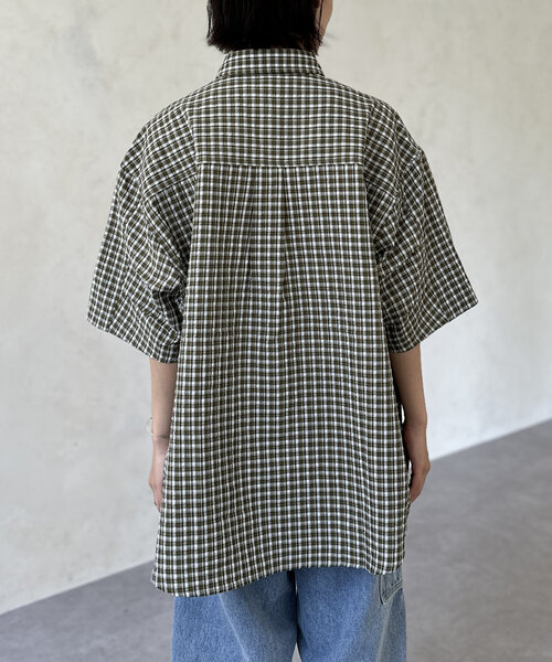 CPCM(シーピーシーエム)の「【NEWデザイン!】チェックフィッシング半袖シャツ(シャツ/ブラウス・メンズ・ブラック/ネイビー/カーキ/イエロー/ブルー/グリーン/ブラック系その他/イエロー系その他/ダークブルー/ブルー系その他・MEDIUM/LARGE)」の12枚目の写真