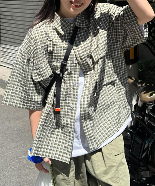 CPCM(シーピーシーエム)の「【NEWデザイン!】チェックフィッシング半袖シャツ(シャツ/ブラウス・メンズ・ブラック/ネイビー/カーキ/イエロー/ブルー/グリーン/ブラック系その他/イエロー系その他/ダークブルー/ブルー系その他・MEDIUM/LARGE)」の14枚目の写真