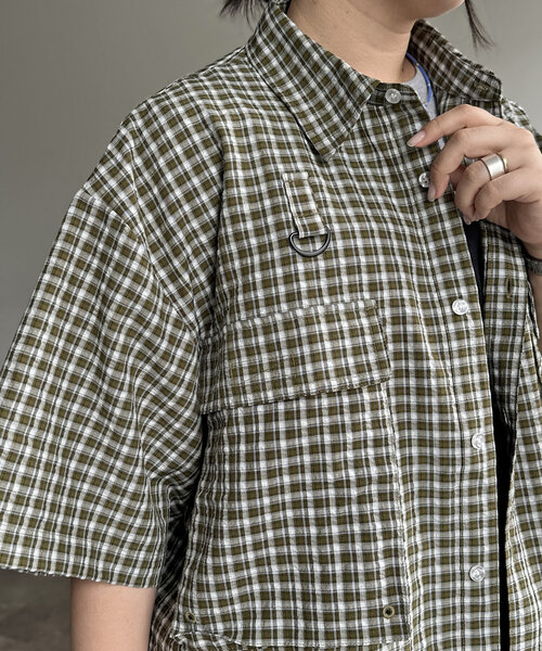 CPCM(シーピーシーエム)の「【NEWデザイン!】チェックフィッシング半袖シャツ(シャツ/ブラウス・メンズ・ブラック/ネイビー/カーキ/イエロー/ブルー/グリーン/ブラック系その他/イエロー系その他/ダークブルー/ブルー系その他・MEDIUM/LARGE)」の19枚目の写真