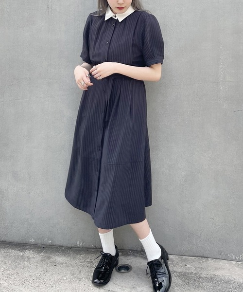 NICOLE CLUB（ニコル クラブ）の「ダブルベルトロングワンピース