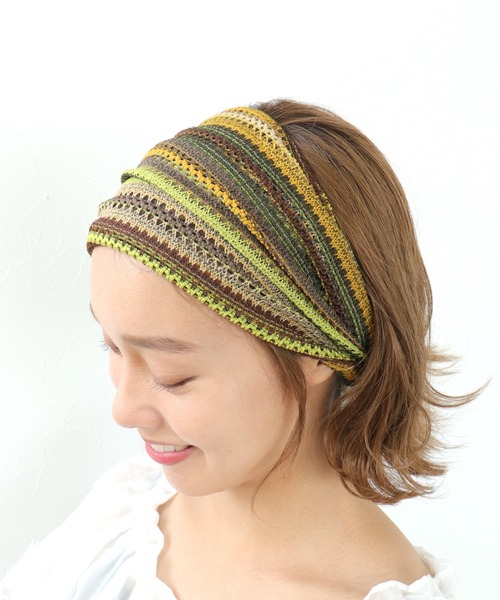 MIXボリュームターバン（ヘアバンド）｜Three Four Time（スリーフォー