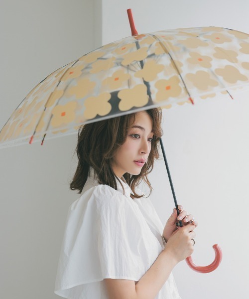 DONOBAN（ドノバン）の「ビニール傘（ねこ・森・花柄）透明（長傘・レディース・その他3/その他2/その他1・ONESIZE）」の8枚目の写真