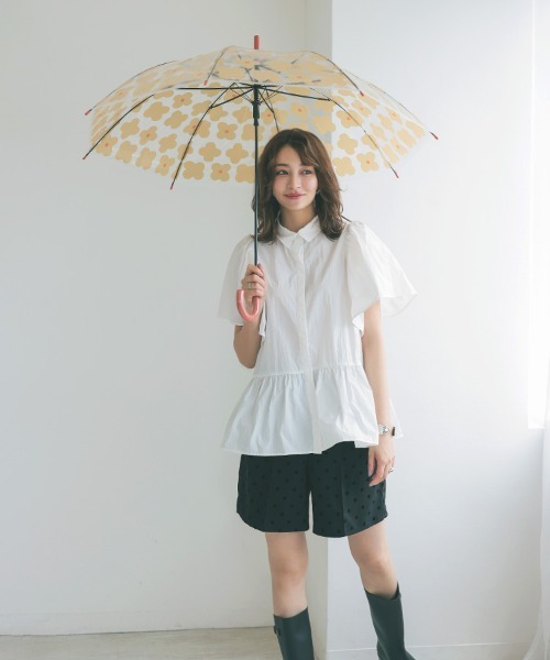 DONOBAN（ドノバン）の「ビニール傘（ねこ・森・花柄）透明（長傘・レディース・その他3/その他2/その他1・ONESIZE）」の9枚目の写真