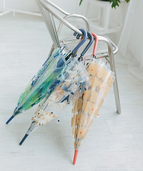 DONOBAN（ドノバン）の「ビニール傘（ねこ・森・花柄）透明（長傘・レディース・その他3/その他2/その他1・ONESIZE）」の16枚目の写真