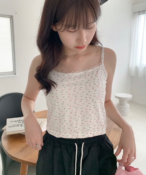 Teem Store(チームストア)の「フラワー リボンレース キャミソール(キャミソール・レディース・アイボリー/ピンク/ホワイト・S/M/L)」の20枚目の写真