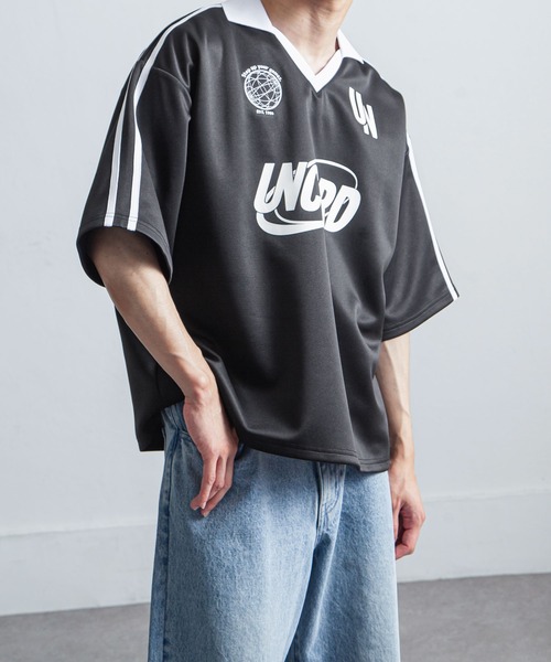 UNCORD（アンコード）の「【UNCORD】Soccer Game Half Sleeve Shirt / ゲームシャツ / サッカーシャツ（Tシャツ/カットソー・メンズ・オフホワイト/ブラック/チャコール/グレー・MEDIUM/LARGE/X-LARGE）」の20枚目の写真