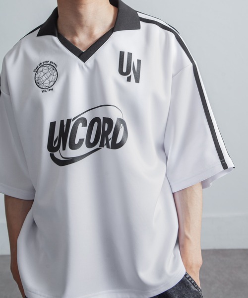UNCORD（アンコード）の「【UNCORD】Soccer Game Half Sleeve Shirt / ゲームシャツ / サッカーシャツ（Tシャツ/カットソー・メンズ・オフホワイト/ブラック/チャコール/グレー・MEDIUM/LARGE/X-LARGE）」の15枚目の写真