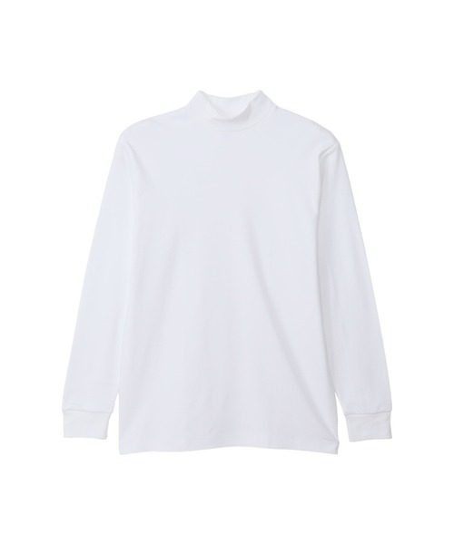 HANES（ヘインズ）の「【Hanes/ヘインズ】メンズ ハイネックロングスリーブ（Tシャツ/カットソー・メンズ・ブラック/ホワイト・LARGE/MEDIUM/X-LARGE）」の2枚目の写真
