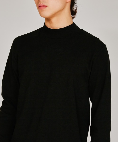 HANES（ヘインズ）の「【Hanes/ヘインズ】メンズ ハイネックロングスリーブ（Tシャツ/カットソー・メンズ・ブラック/ホワイト・LARGE/MEDIUM/X-LARGE）」の3枚目の写真