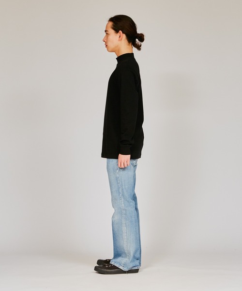 HANES（ヘインズ）の「【Hanes/ヘインズ】メンズ ハイネックロングスリーブ（Tシャツ/カットソー・メンズ・ブラック/ホワイト・LARGE/MEDIUM/X-LARGE）」の8枚目の写真