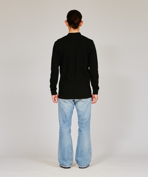 HANES（ヘインズ）の「【Hanes/ヘインズ】メンズ ハイネックロングスリーブ（Tシャツ/カットソー・メンズ・ブラック/ホワイト・LARGE/MEDIUM/X-LARGE）」の9枚目の写真
