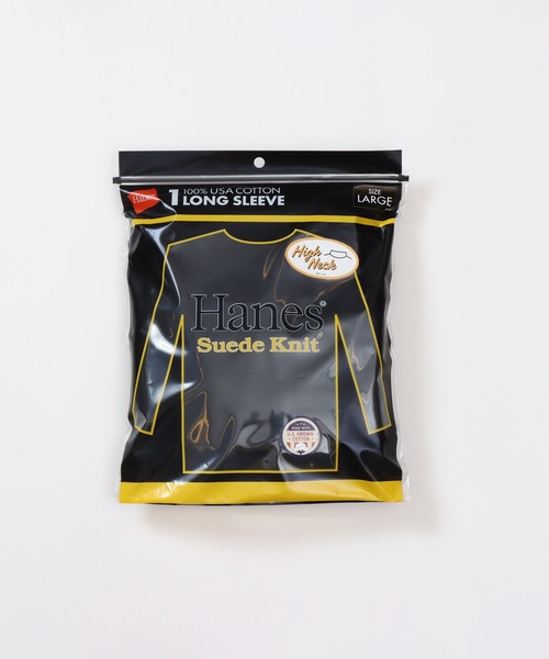 HANES（ヘインズ）の「【Hanes/ヘインズ】メンズ ハイネックロングスリーブ（Tシャツ/カットソー・メンズ・ブラック/ホワイト・LARGE/MEDIUM/X-LARGE）」の14枚目の写真