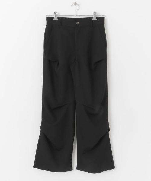 SENSE OF PLACE by URBAN RESEARCH（センスオブプレイスバイアーバンリサーチ）の「ランダムタックフレアパンツ（その他パンツ・メンズ・ブラック/カーキ・MEDIUM/LARGE）」の19枚目の写真