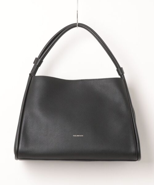 INED(イネド)の「Atelier leather largeバッグ《FEEL AND TASTE》(ショルダーバッグ・レディース・ブラック/チャコールグレー・フリー)」の2枚目の写真