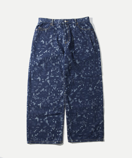 WHO'S WHO gallery(フーズフーギャラリー)の「デジジャガードデニム(デニムパンツ・メンズ・インディゴブルー/サックスブルー・FREE)」の6枚目の写真