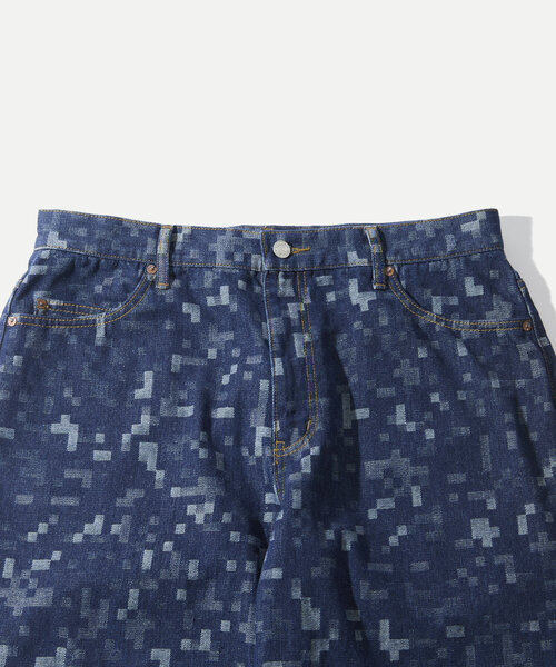 WHO'S WHO gallery(フーズフーギャラリー)の「デジジャガードデニム(デニムパンツ・メンズ・インディゴブルー/サックスブルー・FREE)」の7枚目の写真