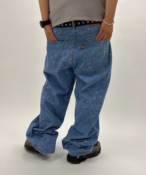 WHO'S WHO gallery(フーズフーギャラリー)の「デジジャガードデニム(デニムパンツ・メンズ・インディゴブルー/サックスブルー・FREE)」の17枚目の写真