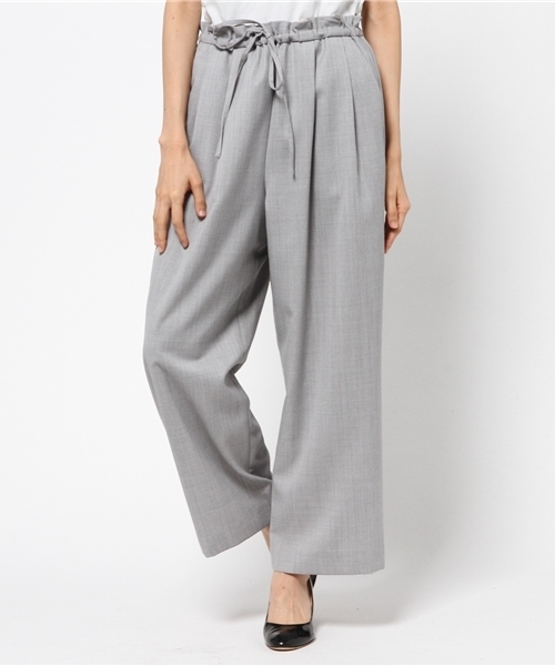 SHIPS for women（シップスフォーウィメン）の「ワイドパンツ（その他パンツ・レディース・ライトグレー/ネイビー/アイボリー・36/38）」の12枚目の写真