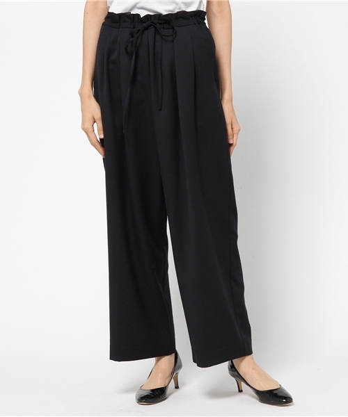 SHIPS for women（シップスフォーウィメン）の「ワイドパンツ（その他パンツ・レディース・ライトグレー/ネイビー/アイボリー・36/38）」の4枚目の写真