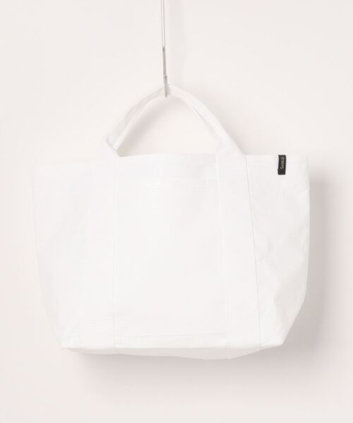 SABLE CLUTCH(セーブルクラッチ)の「TAPE PE TOTE (M) (トートバッグ)(トートバッグ・レディース・ホワイト/ブラック/シルバー・ONE SIZE)」の9枚目の写真