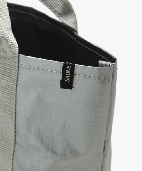 SABLE CLUTCH(セーブルクラッチ)の「TAPE PE TOTE (M) (トートバッグ)(トートバッグ・レディース・ホワイト/ブラック/シルバー・ONE SIZE)」の13枚目の写真