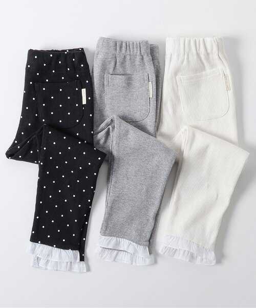 apres les cours（アプレレクール）の「7days Style/フリルレギンス（その他パンツ・キッズ・グレー/アイボリー/ドット・110/120/80/90/100/130）」の5枚目の写真