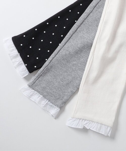 apres les cours（アプレレクール）の「7days Style/フリルレギンス（その他パンツ・キッズ・グレー/アイボリー/ドット・110/120/80/90/100/130）」の8枚目の写真