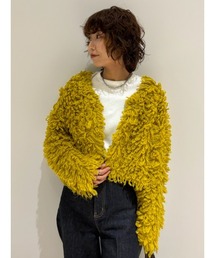 ⭐︎ごーたさん⭐︎ 新品タグ付き　Mila Owen イエローカーディガン Mila Owen（ミラオーウェン） ニットカーディガン 0 ネイビー