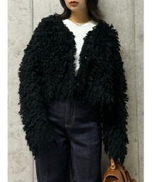 Mila Owen | クロップドループヤーンカーディガン(カーディガン/ボレロ)