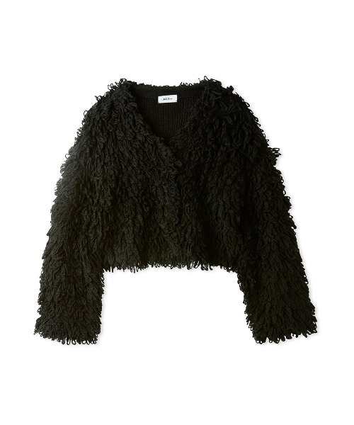 Mila Owen（ミラオーウェン）の「クロップドループヤーンカーディガン