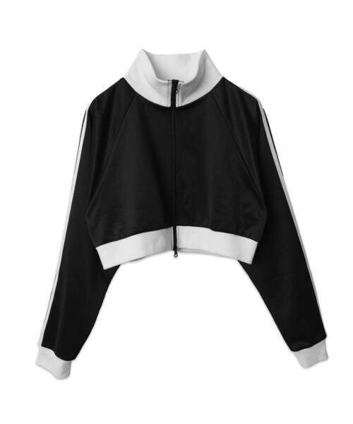 WEGO（ウィゴー）の「WEGO/【新色追加でリバイバル！】ショートトラックジャケット（ブルゾン・レディース・ブラック/ワイン/その他1/ネイビー/ピンク・FREE）」の12枚目の写真