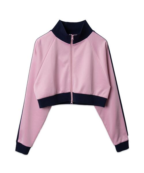 WEGO（ウィゴー）の「WEGO/【新色追加でリバイバル！】ショートトラックジャケット（ブルゾン・レディース・ブラック/ワイン/その他1/ネイビー/ピンク・FREE）」の11枚目の写真