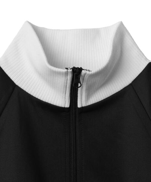 WEGO（ウィゴー）の「WEGO/【新色追加でリバイバル！】ショートトラックジャケット（ブルゾン・レディース・ブラック/ワイン/その他1/ネイビー/ピンク・FREE）」の8枚目の写真