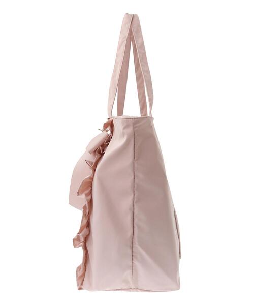 Maison de FLEUR（メゾンドフルール）の「フロントフリルキャリーオンバッグ（ボストンバッグ・レディース・ブラック/ピンク・FREE）」の10枚目の写真